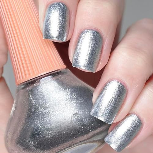 Cosmoo Sliver Nail Polish Sliver Quick Dry Nail Lacquer For Nail Art Varnish 0.41 Fl Oz