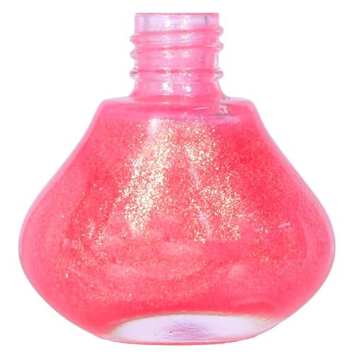 Cosmoo Hot Pink Nail Polish (Peach Pink Shimmer) 0.5 Fl Oz (Pack Of 1)