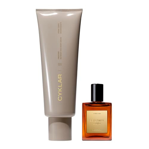 Cyklar Nutrient Rich Body Cream. Crescent Fragrance & Bergamot Bond Perfume Oil Roll-On Bundle