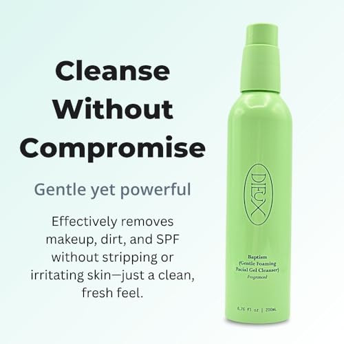 Dieux Baptism Gentle Foaming Facial Gel Cleanser Fragranced 6.76 Oz