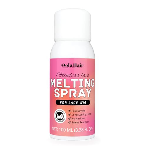 Dolahair Lace Melting Spray For Glueless Wig Hair Adhesive - Transparent Low Viscosity Resin Bonding Spray For Wigs & Lace - 3.4 Fl Oz