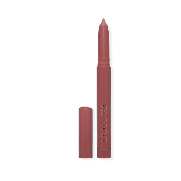 Doll 10 Doll Pro Infinite Wear Lip Serum Ãƒ¢Ã¢Š¬Ã¢‚¬Å“ Hydrating Longwear Smudge-Proof Glossy Tinted Lip Makeup Pencil (Buff Babe)