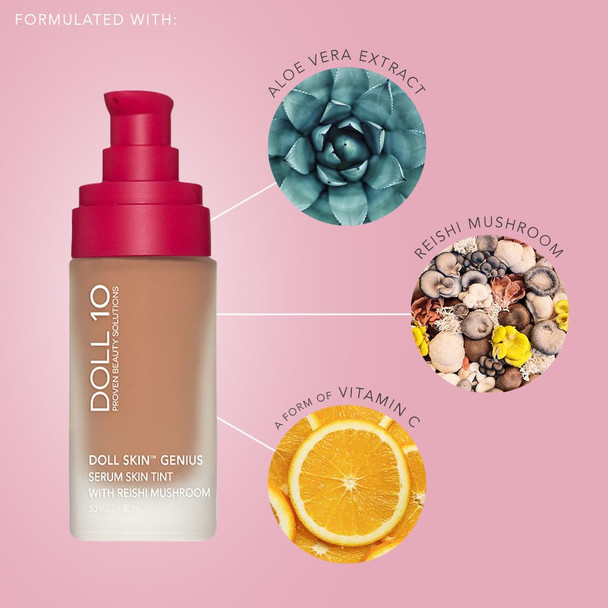 Doll Skin Geniusãƒ¢Ã¢‚¬Å¾Ã‚¢ Serum Skin Tint With Reishi Mushroom (Medium)