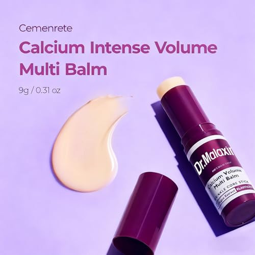Dr.Malaxin Cemenrete Calcium Multi Balm Wrinkle Core Stick  Anti-Aging Sagging Wrinkles  Containing Collagen Moisturizing Stick Vitamin E Repair Moisturizing Cream Firming Skin (2Pc)