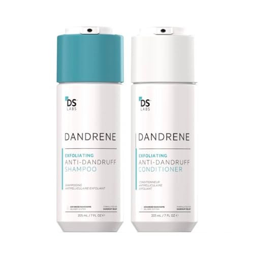 Ds Laboratories Dandrene Dandruff Shampoo & Conditioner Kit 205Ml- For Itchy Flaky Scalp Exfoliating Shampoo Moisturizing Conditioner Supports Scalp Health & Oil Control