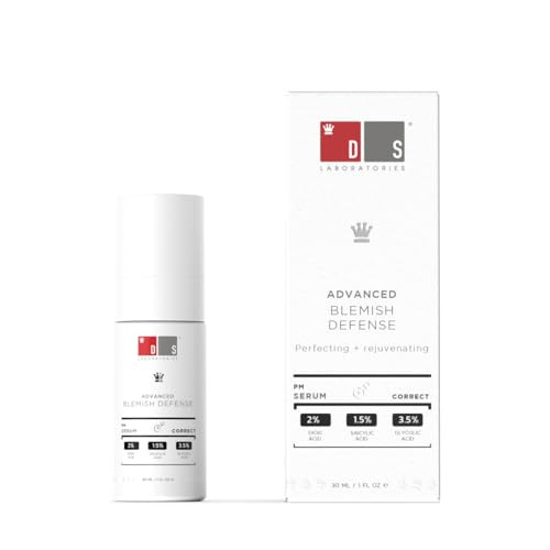 Ds Laboratories Blemish Defense Serum 30Ml - Clarifying Serum For Blemish Prone Aging Skin With Salicylic Acid Aha Blend Oil  Vegan Fragrance
