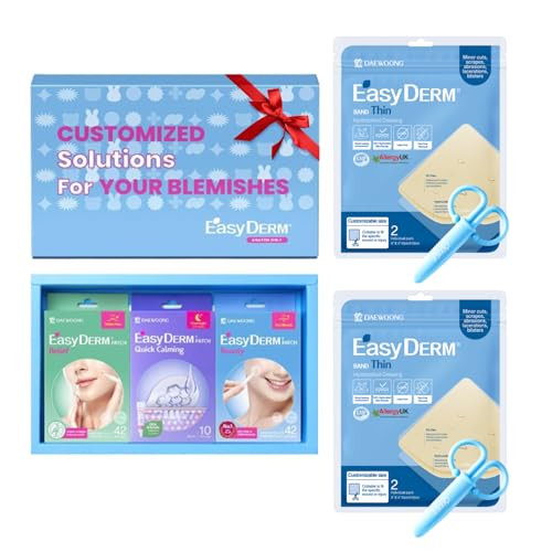 Dweasyderm Easyderm 3 Types Of Pimple Patches  Set And Thin Hydrocolloid Dressing 4Ãƒ¢Ã¢Š¬Ã‚X4Ãƒ¢Ã¢Š¬Ã‚ 2 Pack(4 Dressings)