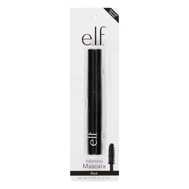 E.L.F. Volumizing Mascara Mascara For Fuller Thicker-Looking Lashes Enriched With Vitamin E Black