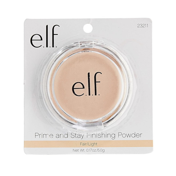 E.L.F. Prime & Stay Finishing Powder Sets Makeup Controls Shine & Smooths Complexion Sheer 0.18 Oz (5G)