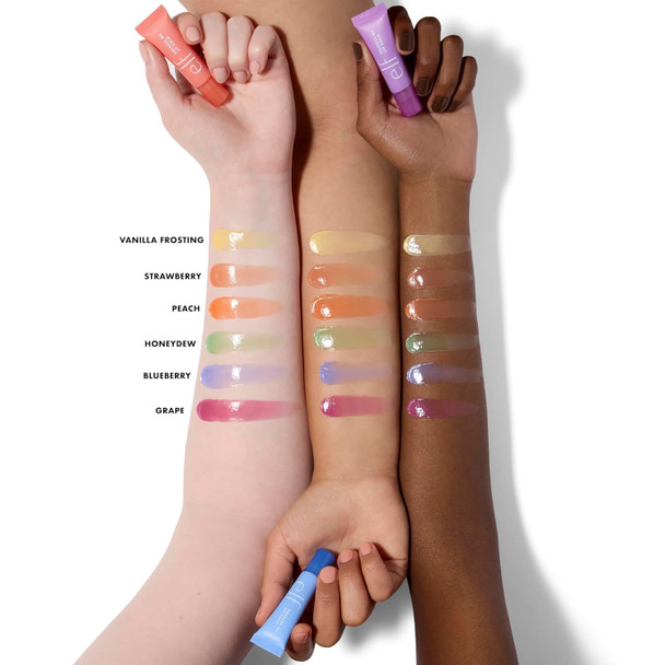 E.L.F. Squeeze Me Lip Balm Moisturizing Lip Balm For A Sheer Tint Of Color Infused With Hyaluronic Acid Vegan & Cruelty- Strawberry