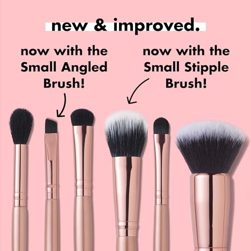 E.L.F. Flawless Face Kit 6-Piece Brush Collection Brushes For Face Eyes & Brows Vegan & Cruelty-