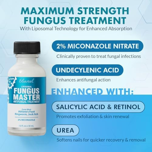 Ebanel Bundle Of Fungus Treatment 1 Oz And 2 Pack 40% Urea Cream 4.6 Oz