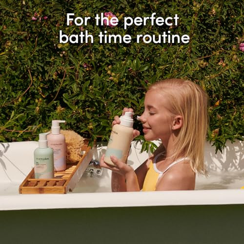 Evereden Kids Hair Care: 2 In 1 Shampoo And Conditioner In Cool Peach 8.5 Fl Oz. & Detangling Hair Brush  Gentle Non-Toxic Haircare For All Hair Types