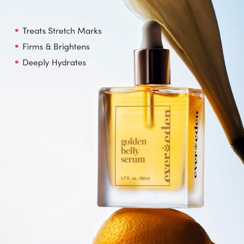 Evereden Golden Belly Serum 1.7 Fl Oz. & Petit Bouquet Belly Serum 1.7 Fl Oz.  Clean & Vegan Women'S Belly Oil For Pregnancy And Postpartum Maternity Skincare  Non-Toxic Ingredients