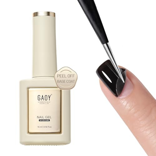 Gaoy Peel Off Gel Base Coat 16Ml Peelable Clear Foundation For Gel Nail Polish Soak Off Uv Light Cure For Nail Art Diy