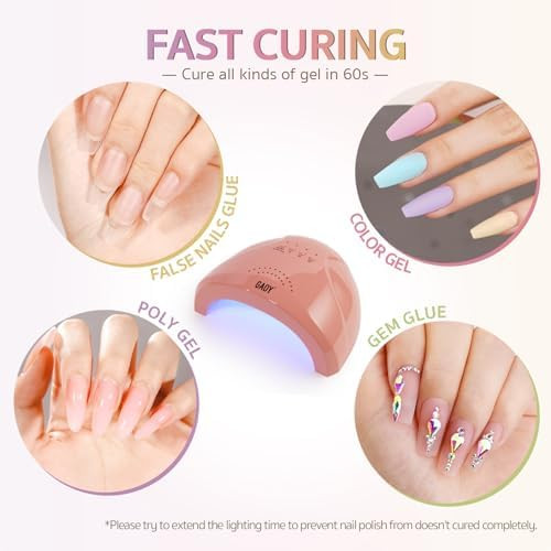 Gaoy Fast Curing Lamp Professional Salon-Graded Uv Led Curing Light With Powerful 30 Led Beads And Automatic Infrared Sensor 3 Timers For Gel Nail Polish Acrylic Gel Nail Dryer