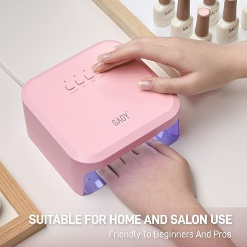 Gaoy Uv Light For Gel Nails Professional Nail Dryer With Infrared Sensor And 3 Timers Fast Curing Lamp For Salon And Manicure Art At Home White