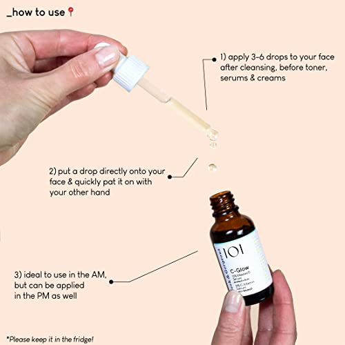Geek & Gorgeous - C-Glow - 15% Vitamin C + Ferulic Acid & Vitamin E Serum Protects Against Environmental Damage Boosts Collagen & Evens Skin Tone - All Skin Types 1 Oz