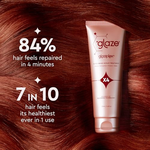 Glaze Bond Building Shampoo + Conditioning Treatment Mask Duo - Cleanse Strengthenrepair & Boosts Shine