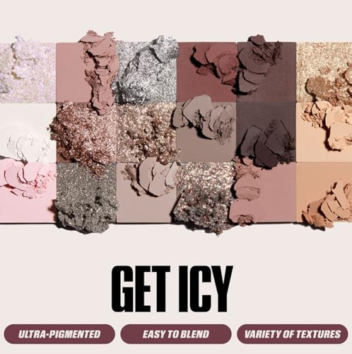 Huda Limited Edition Icy Nude Eyeshadow Palette - 0.56 Oz / 16.1 G - 18 Shades