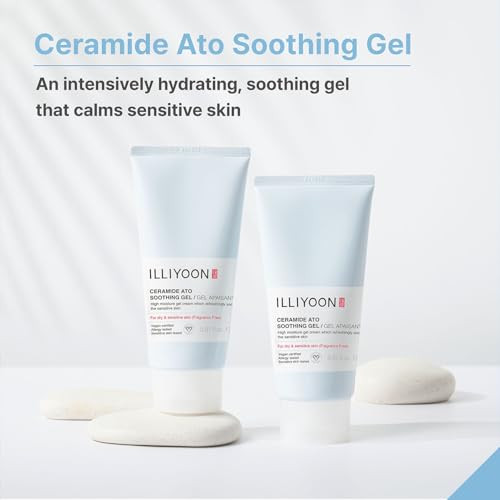 Illiyoon Ceramide Ato Soothing Gel - Vegan Facial Moisturizer For All Skin Types 5.9 Fl Oz (175Ml)