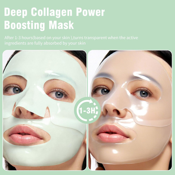 Iston 6 Pack Bio-Collagen Real Deep Anti Wrinkle Lifting Maskovernight Hydrating Face Mask For All Skin Types -Pore Minimizingelasticity Enhancingfirmingmoisturizing