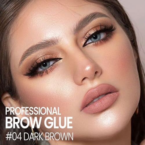 Kaely Professional Makeup Brow Glue Clear Eyebrow Gel Eyebrow Mascara Waterproof Gel Para Cejas A Prueba De Agua Eye Brow Fast Sculpt Vegan & Cruelty- 1Pcs-01 Transparent