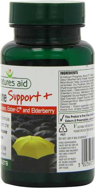 (10 Pack) - Natures Aid - Immune Support + | 30's | 10 Pack Bundle