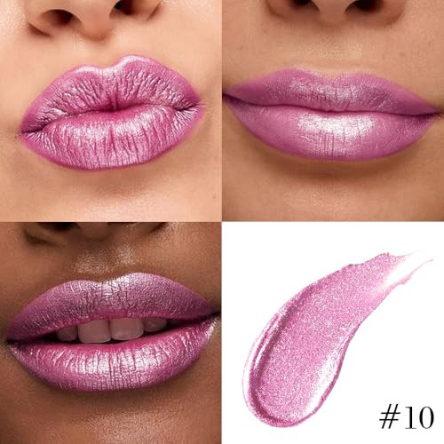 Kaely 2-In-1 Bronze Gold Metallic Lipstick And Lip Liner Shimmer Liquid Metallic Lipsticks For Women Glitter Lip Gloss Stain Long Lasting Waterproof Smudge Proof 24 Hour Vegan Makeup 14