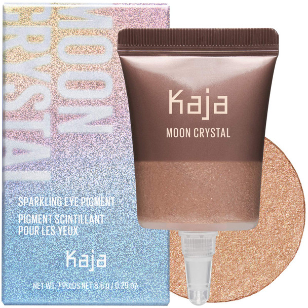 Kaja Eyeshadow - Moon Crystal  Sparkling Eye Pigment Shimmering Brown Taupe Finish Highly Pigmented Glitter 03 Tiger'S Eye 0.29 Oz