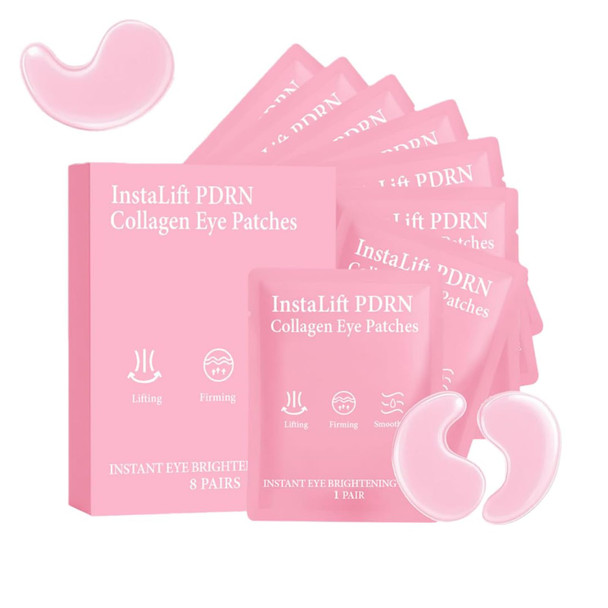 Knjofly Collagen Eye Patches Deeply Hydrating Anti-Wrinkle Eye Mask Eye Patches For Puffy Eyes And Dark Circles (1 Box)
