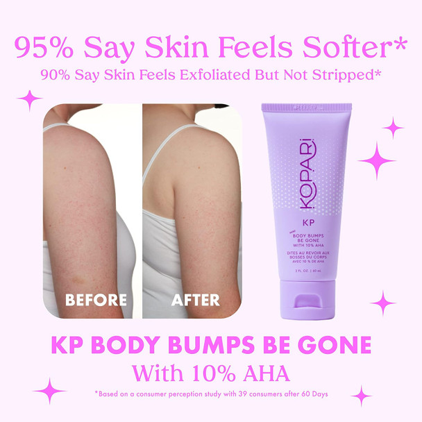 Kopari Kp Body Bumps Be Gone Exfoliating Body Scrub With 10% Aha To Smooth Skin Reduce Bumps Decongest Pores Clarifying Gently Exfoliate & Wash  8.45 Fl Oz Tube