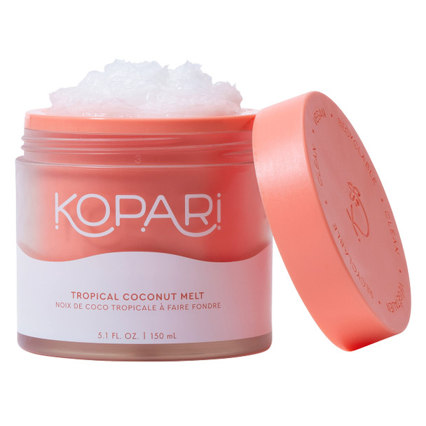 Kopari Organic Tropical Coconut Melt Multi Purpose Moisturizer 100% Unrefined Coconut Oil Body Hair And Face Clean & All Natural 5 Oz