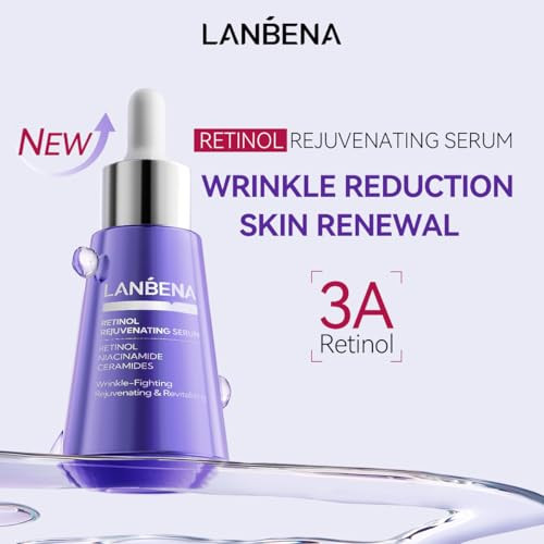 Lanbena Retinol Rejuvenating Serum 30Ml For Women And Men Ãƒ¢Ã¢Š¬Ã¢‚¬Å“ Anti-Aging Serum With Retinol Niacinamide & Skin-Rejuvenating Ingredients Pore Minimizer & Wrinkles Reduction Non-Comedogenic