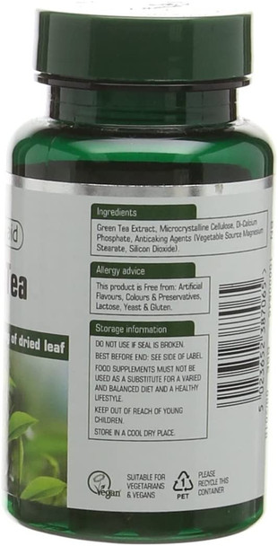 10 Pack of Natures Aid Green Tea 10 000mg 60 Tablet