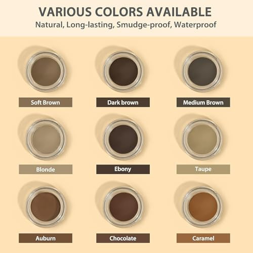 Lavone Eyebrow Pencil Makeup Kit For Eyebrows Brow Make Up Kit With Waterproof Eyebrow Pencil Eyebrow Pomade 2 In 1 Dual-Sided Makeup Brushes And Dual-Ended Eyebrow Brush - Blonde