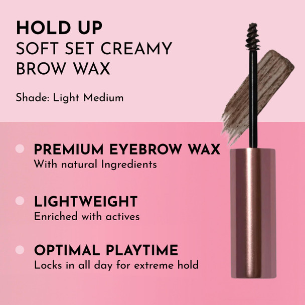 Lawless Hold Up Soft Set Creamy Brow Wax Light Medium Brown 0.23 Ounce