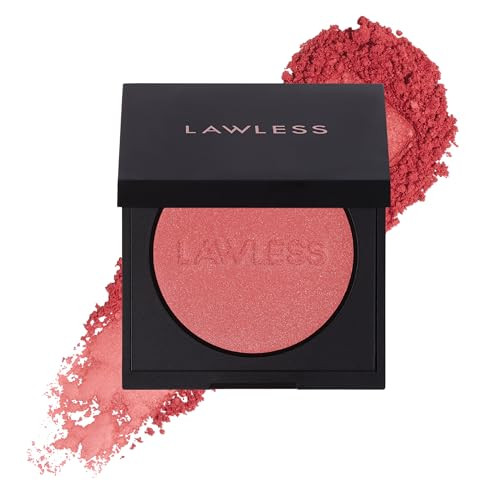 Lawless Make Me Blush Talc- Velvet Blush - Phoenix - Premium Blush with Natural Ingredients to Moisturize and Nourish Skin While Imparting a Soft Silky Finish - 0.18 oz