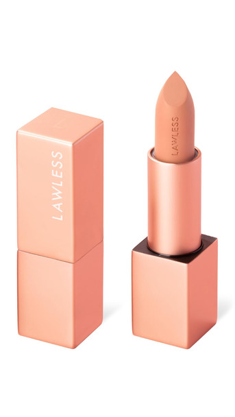 Lawless Women'S Forget The Filler Lip-Plumping Line-Smoothing Satin Cream Lipstick Platinum Pink 0.1 Ounce