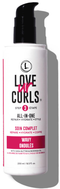Love Ur Curls - Kinky Coily All In One Curl Cream Styler Curling Cream For Curly Hair Repair Define Hydrate & Style With Shea Butter 250Ml
