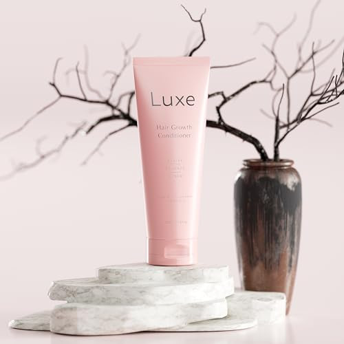 Luxe Cosmetics Hair Growth Conditioner - Plant-Based Bodyworks Nourishes Thinning Hair For Men And Women. Every Day Conditioner For Shinier Hair