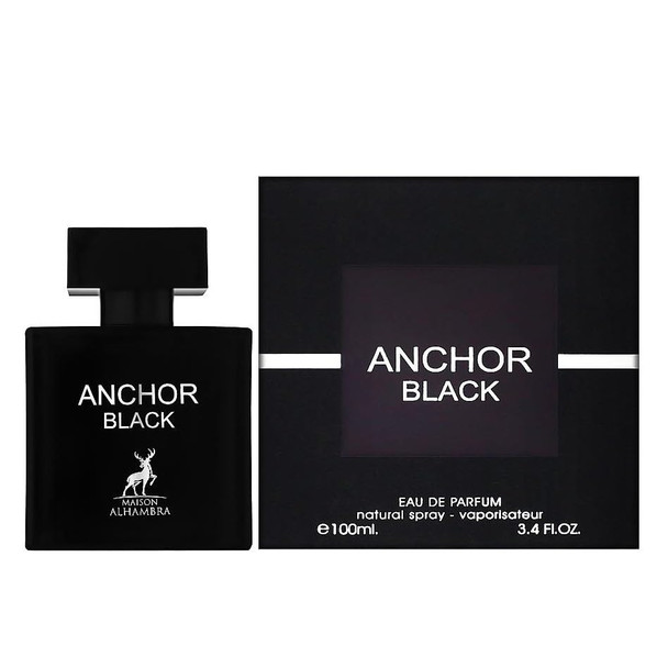 Maison Alhambra Anchor Black Eau De Parfum Spray For Men 3.4 Ounce