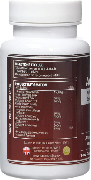 natures aid Active Man Tablets - Pack of 60 Tablets