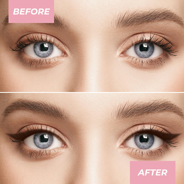 Mcobeauty - Dual-Ended Pro Eyeliner - Rich Black Pencil With Built-In Angled Brush - Creamy Crayon For Precision Smudging And Blending - Delineador De Ojos Eyeliner Tool