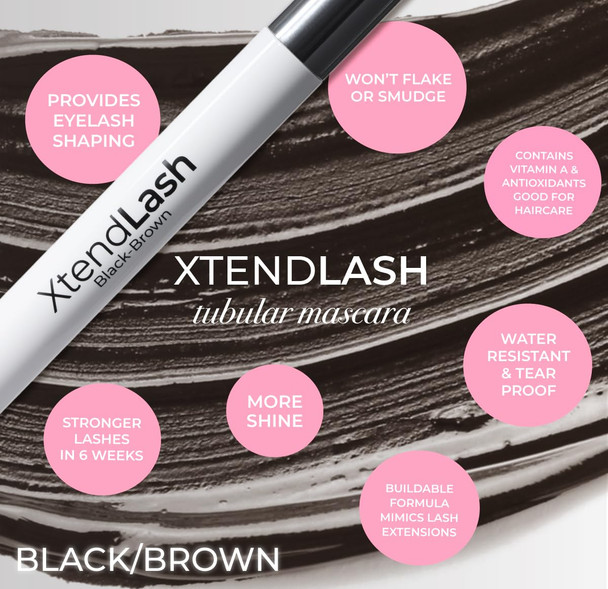 Mcobeauty - Xtendlash Tubing Mascara - Award Winning Black Mascara For Lifted Defined Lashes - Richly Pigmented - Smudge Proof Buildable Formula - Eye Makeup