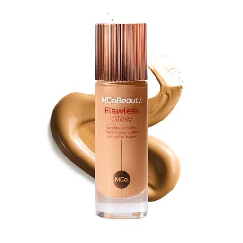 Mcobeauty - Flawless Glow Luminous Skin Filter - 4.5 Medium Shade - 4-In-1 Multi-Use Formula That Contains Squalane - Includes Doe Foot Applicator - Liquid Illuminator