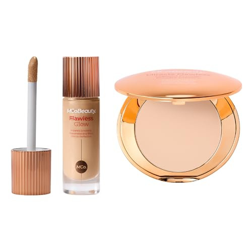 Mcobeauty - Bundle Ãƒ¢Ã¢Š¬Ã¢‚¬Å“ Flawless Glow & Miracle Flawless Pressed Powder Ãƒ¢Ã¢Š¬Ã¢‚¬Å“ Fair Shade - Radiant Base Ãƒ¢Ã¢Š¬Ã¢‚¬Å“ Hydrating Illuminator Ãƒ¢Ã¢Š¬Ã¢‚¬Å“ Setting Powder Ãƒ¢Ã¢Š¬Ã¢‚¬Å“ Soft Focus Finish