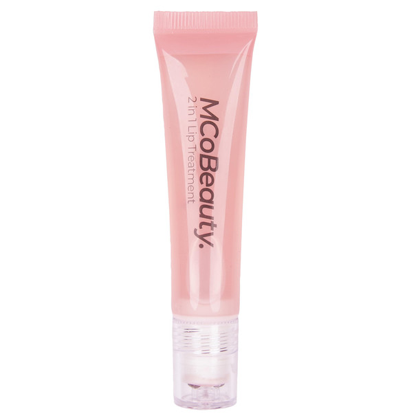 Mcobeauty - Glow And Treat 2-In-1 Lip Treatment - Peach Scent - Moisturising Lip Oil With Squalane And Roller Ball Applicator - Glossy Shine Finish - Stocking Stuffers For Teen Girls - 10Ml