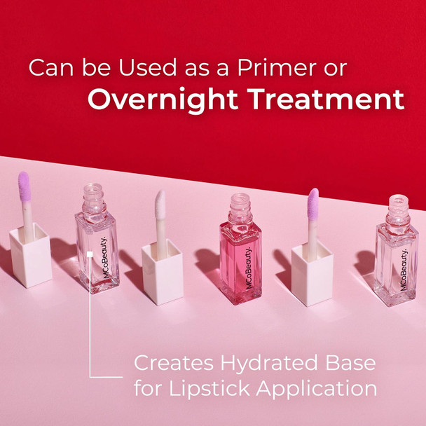 Mcobeauty - Lip Oil Hydrating Treatment - Moisturising Gloss With Jojoba Seed Oil - Adds Color And Shine While Supporting Lip Care Hydration - Sheer Pink Shade - Christmas S Stocking Fillers
