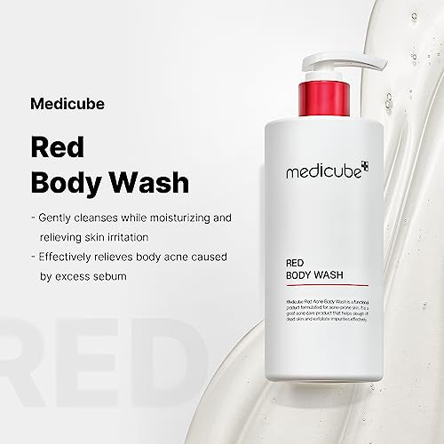 Medicube Red Body Wash 14.10 Fl.Oz I Low Ph And Hydrating Cleanser With Salicylic Acid Lactic Acid Niacinamide And Hyaluronic Acid Suitable For Bacne Treatment  Korean Skin Care